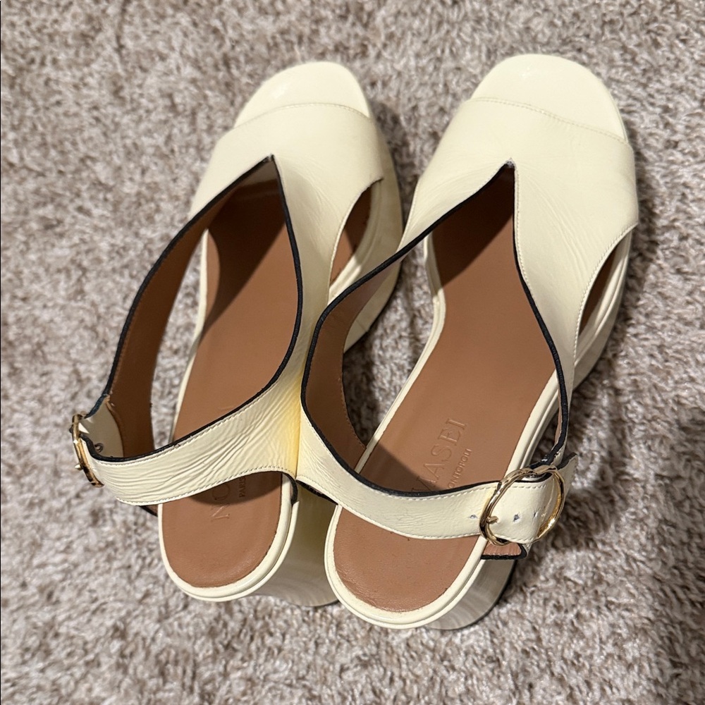 Nomasei TAXI platform slingback heels